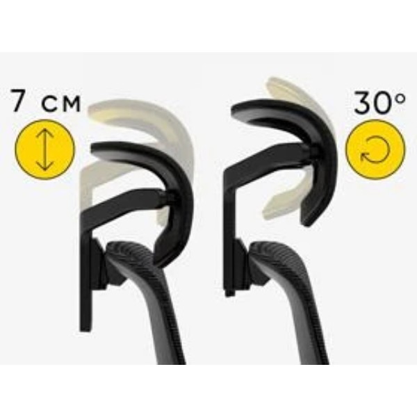 Фото - Крісло офісне Mealux S8 Air Black (HF-S8P M/B)
